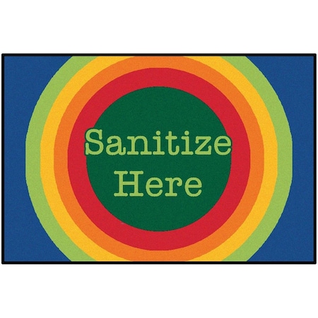 Carpets For Kids 3 ft. x 4 ft. 6 in. Rectangle Rainbow Dot Sanitize Mat 37.71